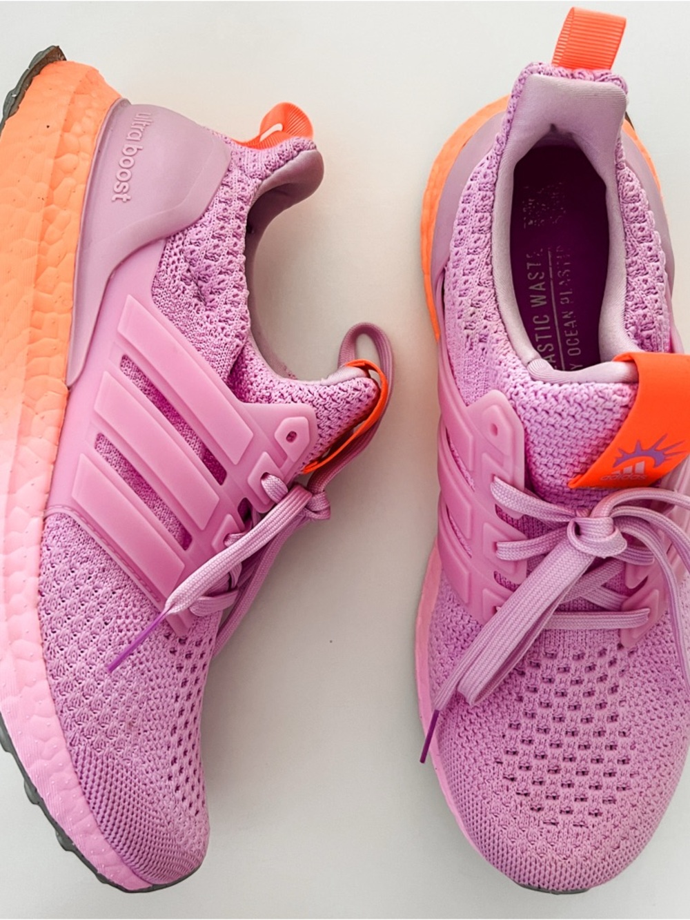Adidas Ultraboost 5.0 Women’s Pink and Orange Sneakers